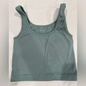Pro Fit Sage Green Ribbed Tank Top